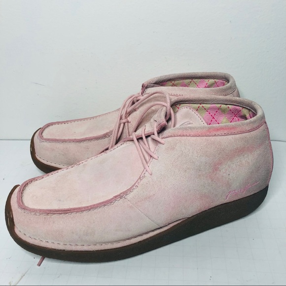 Phat Farm Shoes Vtg 9s Phat Farm Pink Suede Chukka Boots Shoe 95